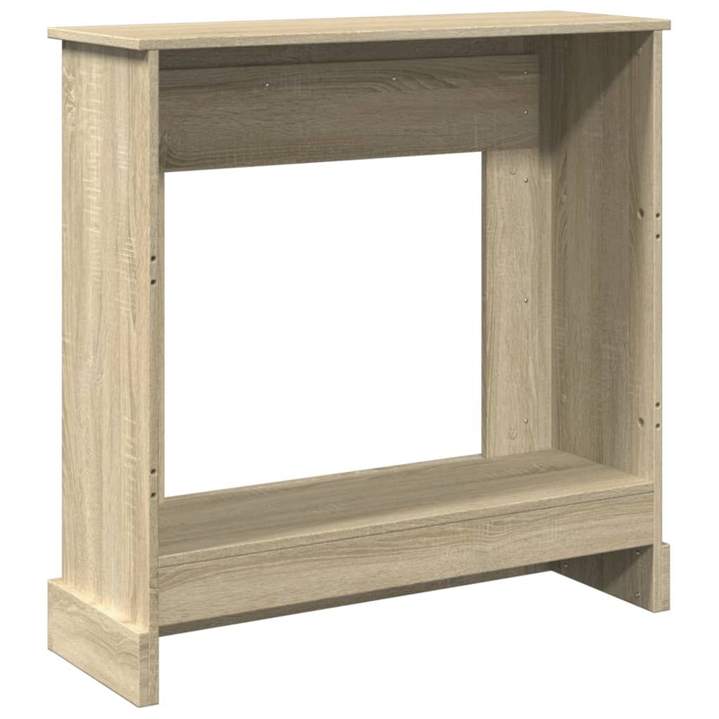 Kaminumrandung Sonoma-Eiche 90x30x90 cm Holzwerkstoff