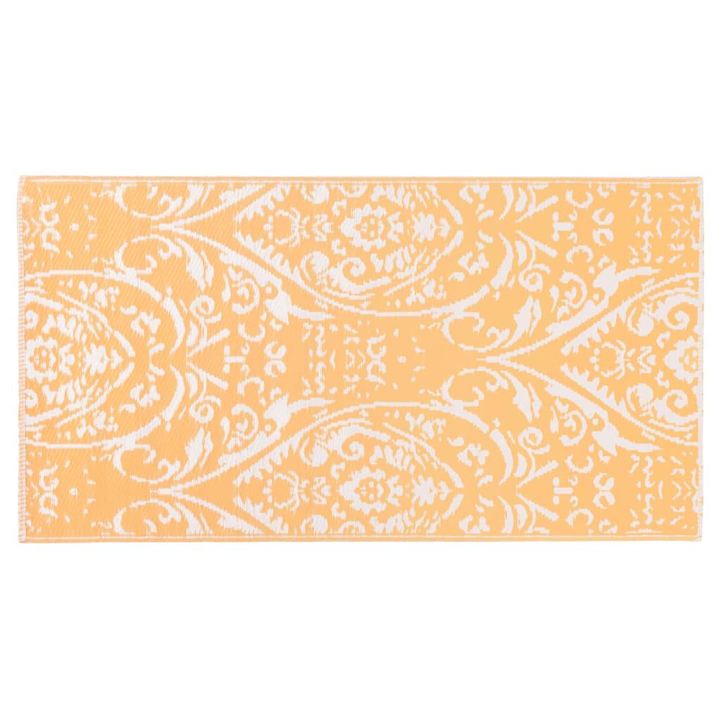 Outdoor-Teppich ARAKIL Orangefarben und Blau 120x180 cm PP