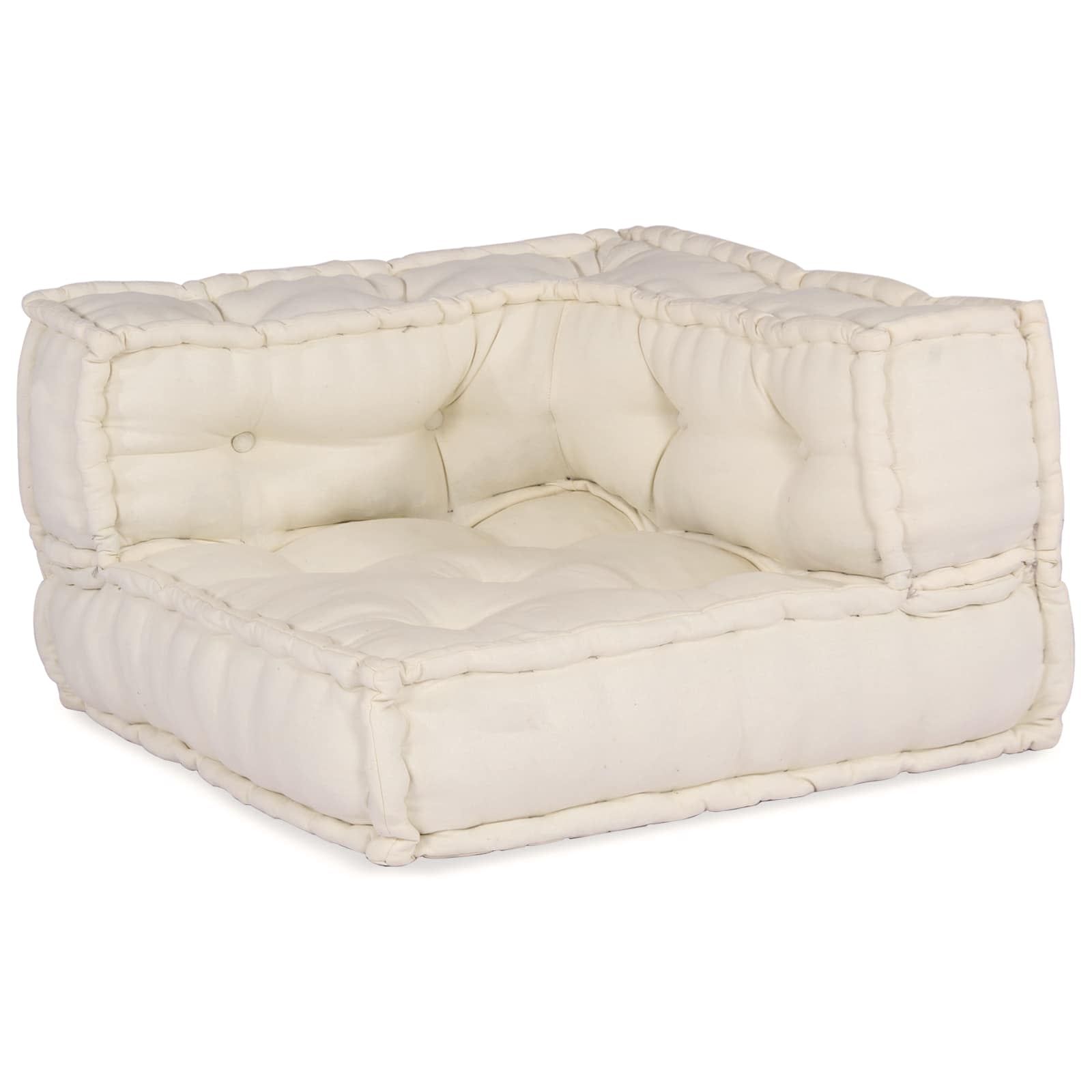 Modulare Sofagarnitur 4 pcs Creme Stoff