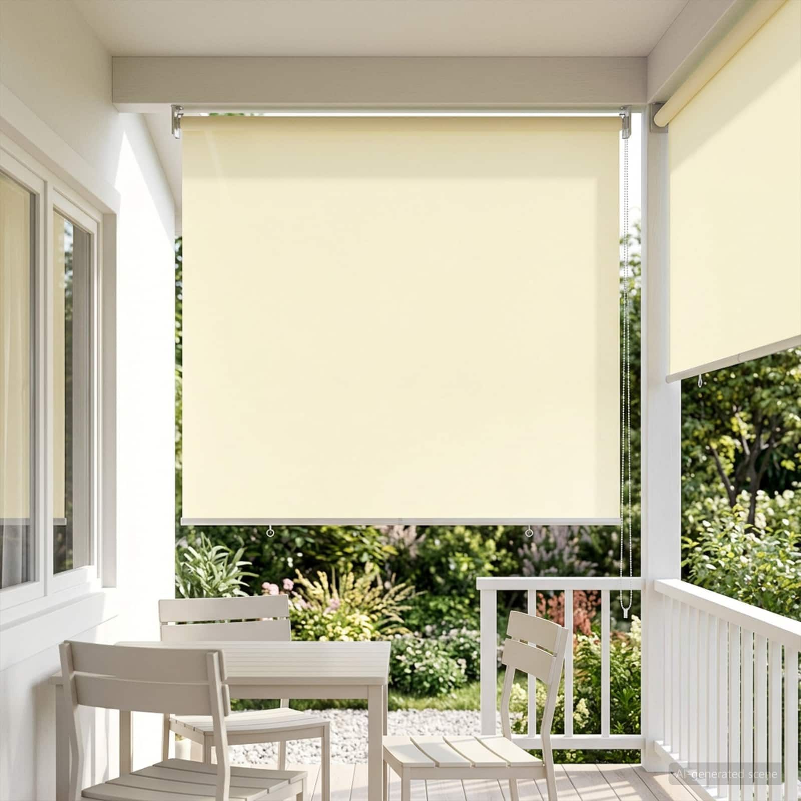 Rollo mit UV-Schutz Creme 140 x 230 cm Polyester