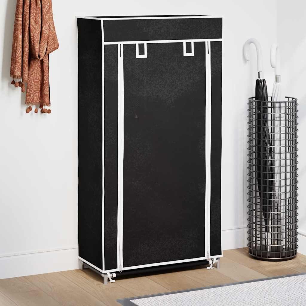 Schuhschrank Schuhregal Schuhablage 5 Schicht 58x28x106 cm Schwarz