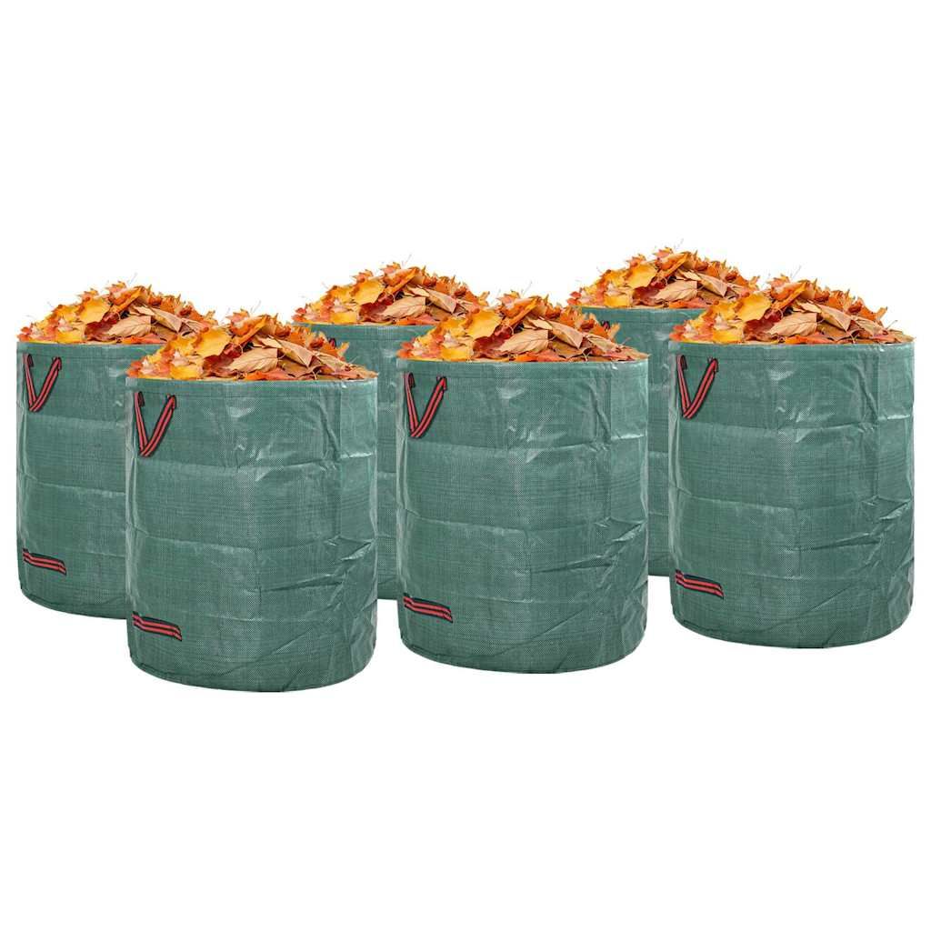 Gartenmüllsäcke 12 stk. 120 l Grün Polypropylen 45 x 45 x 76 cm