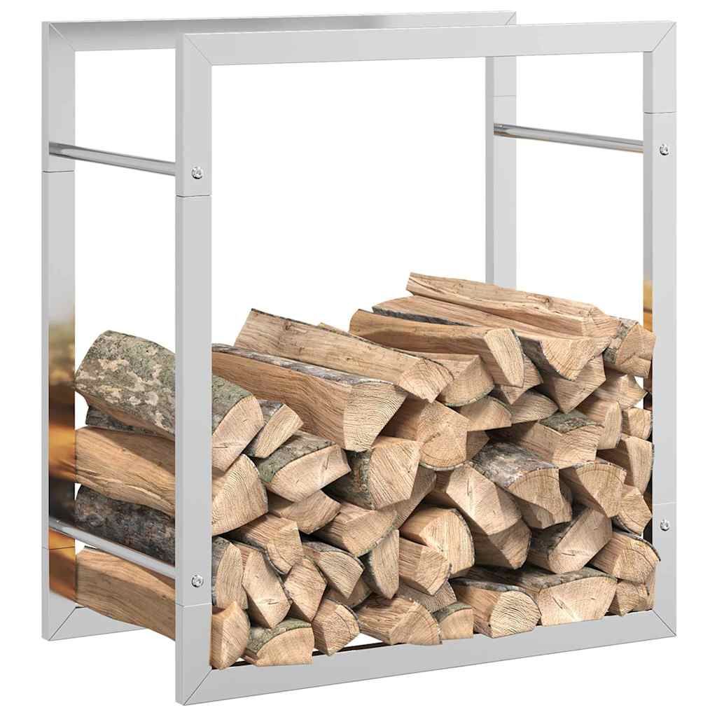 Brennholzregal 50x28x56 cm Edelstahl