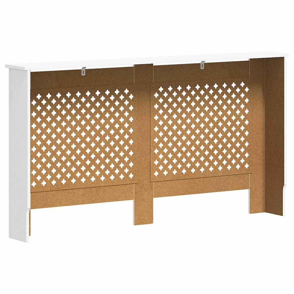 Heizkörperabdeckung Weiß 152x19x81,5 cm MDF