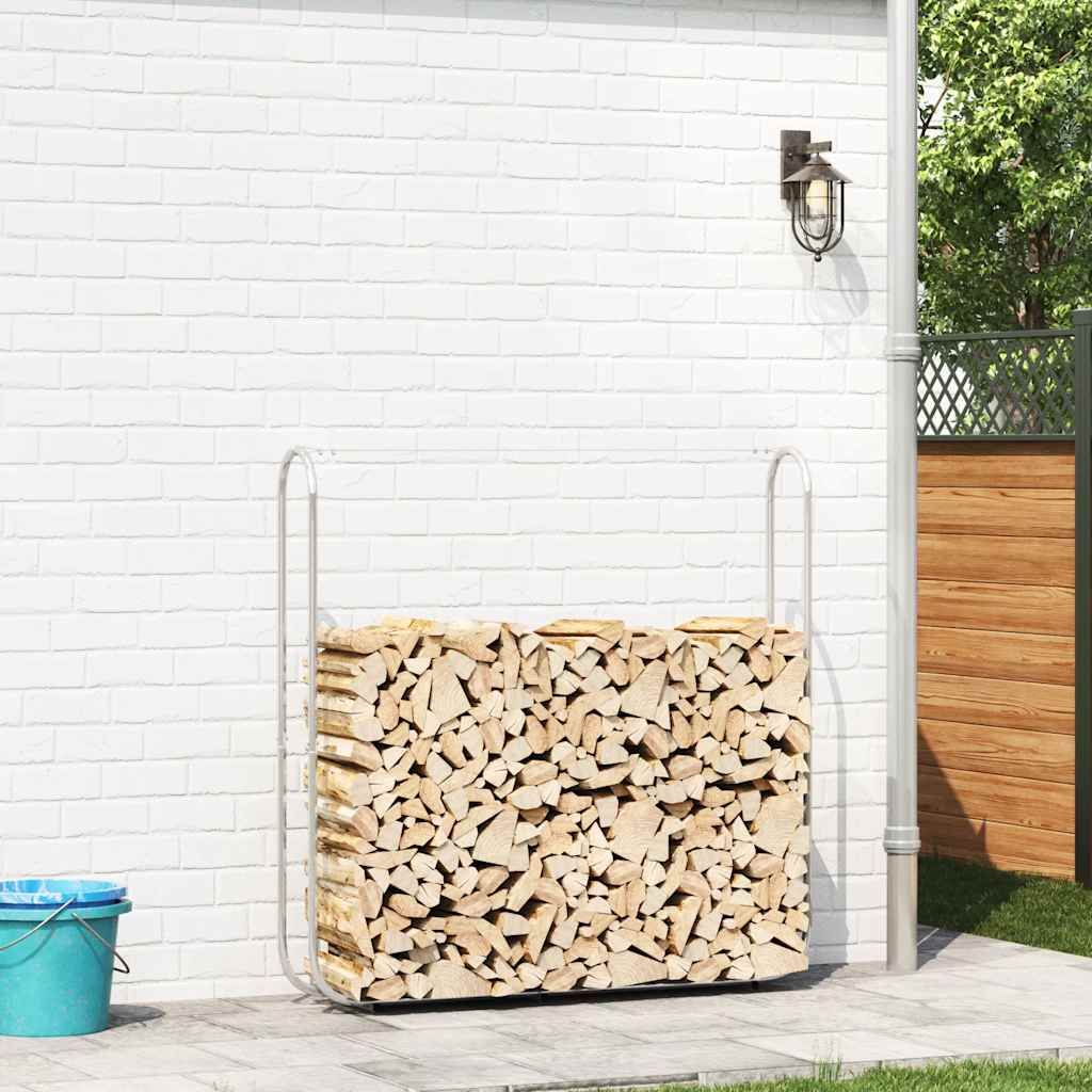 Kaminholzregal 150x25x150 cm Stahl verzinkt