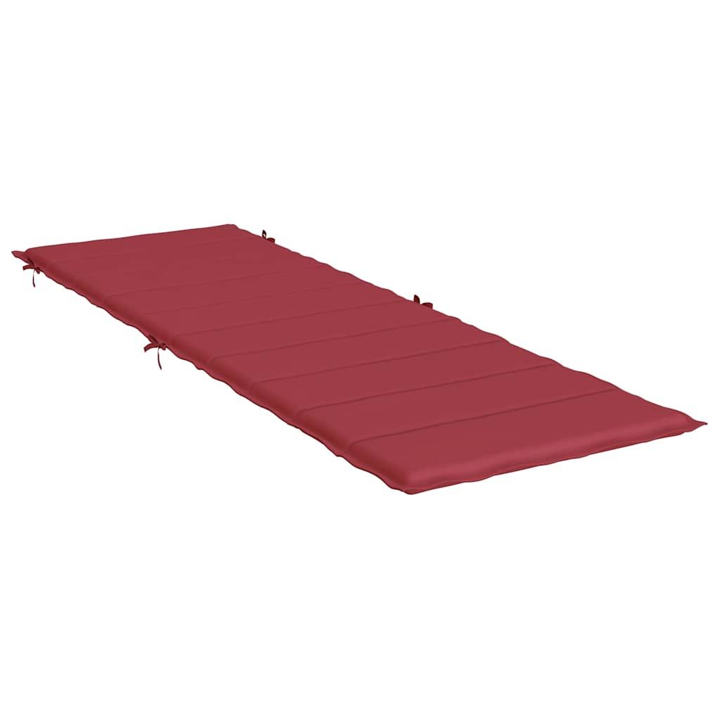 Sonnenliegen-Auflage Weinrot 186x58x4 cm Oxford-Gewebe
