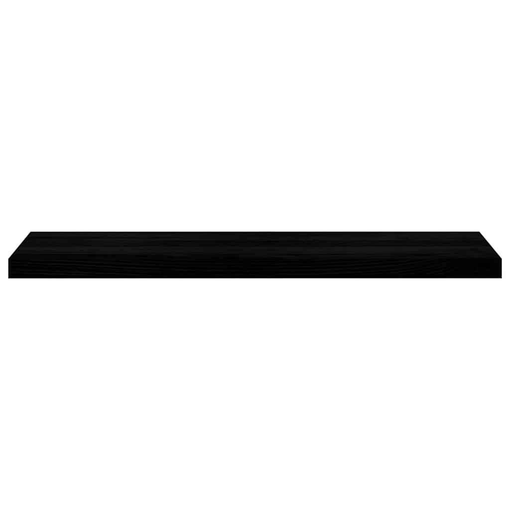 Treppenstufen 4 Stk. Braun-Schwarz 100x30x2 cm Massivholz Eiche