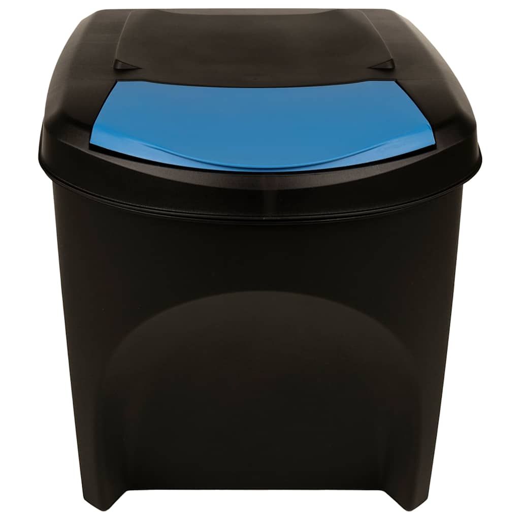 Stapelbare Mülleimer 4 Stk. Anthrazit 100 L