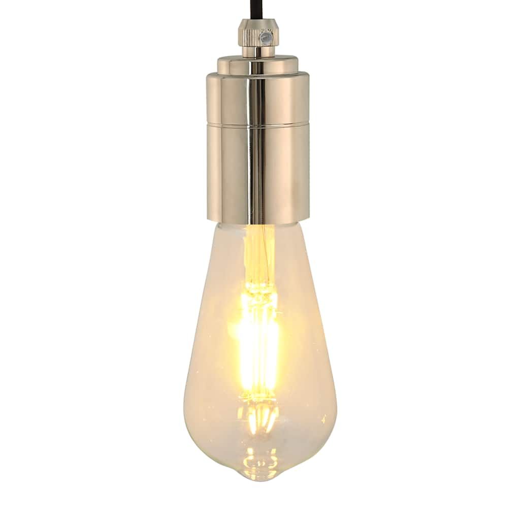 Lampenfassungen 2 Stk. Satin-Nickel E27