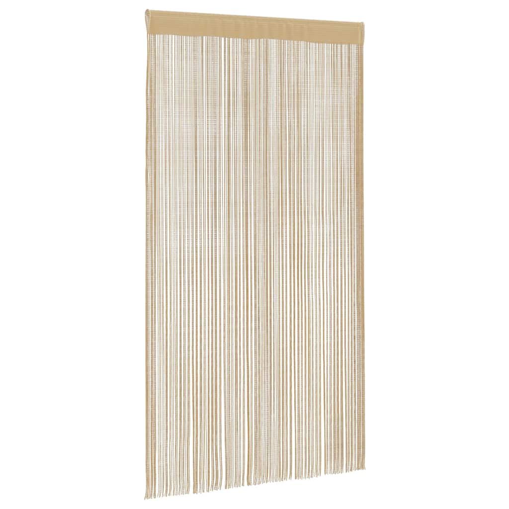 Fadenvorhänge 2 Stk. 140 x 250 cm Beige