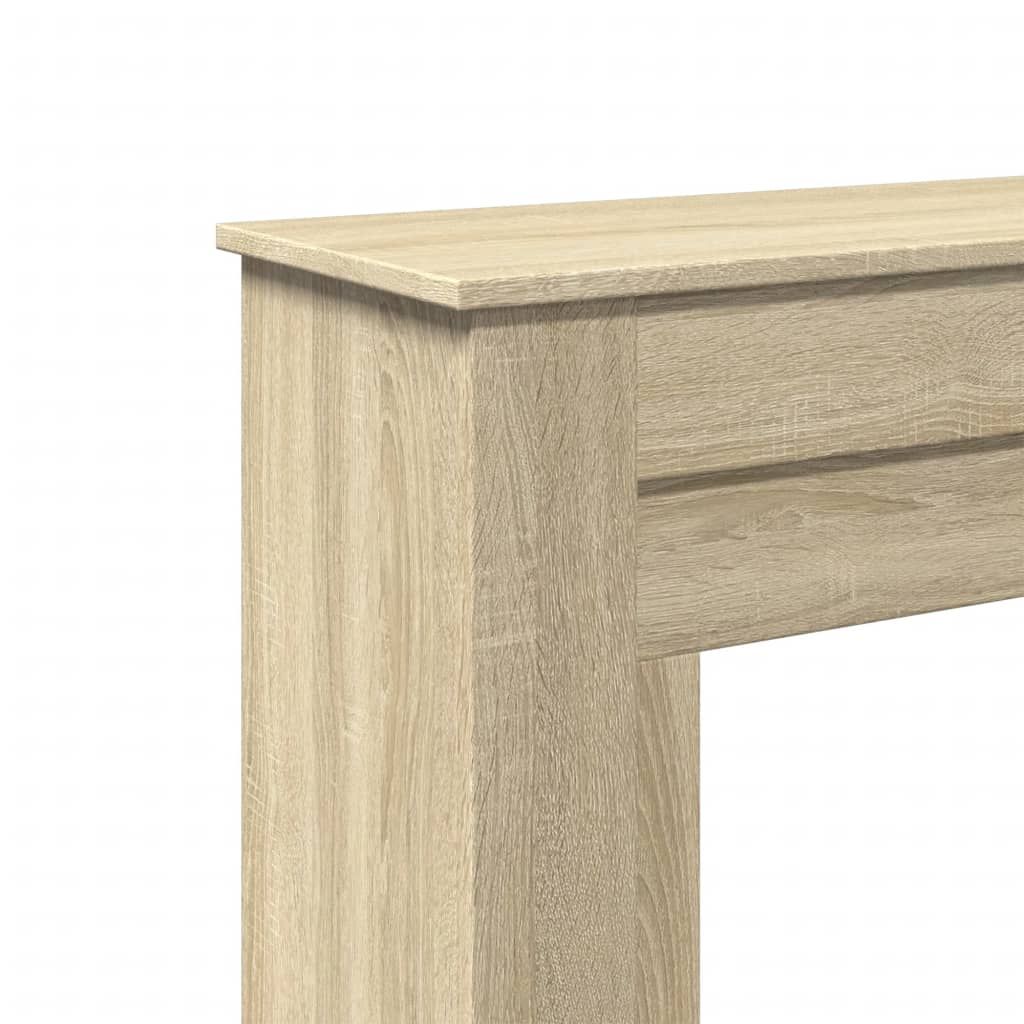 Kaminumrandung Sonoma-Eiche 90x30x90 cm Holzwerkstoff