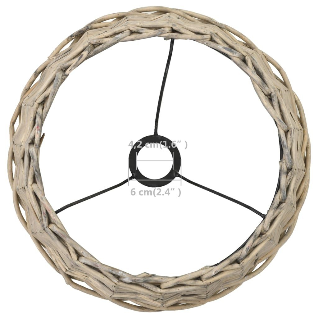 Lampenschirm Korbweide 38 x 23 cm Natur
