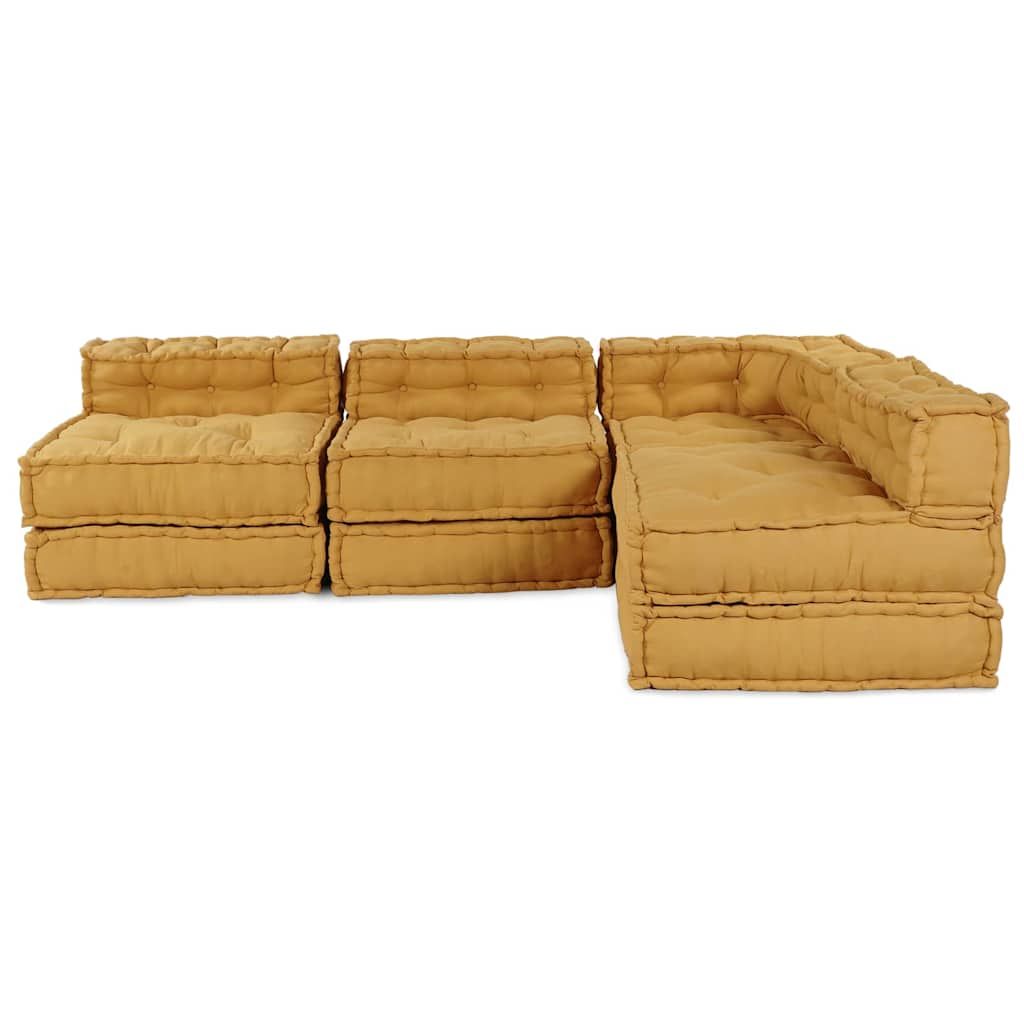 Modulare Sofagarnitur 4 pcs Gelb Stoff