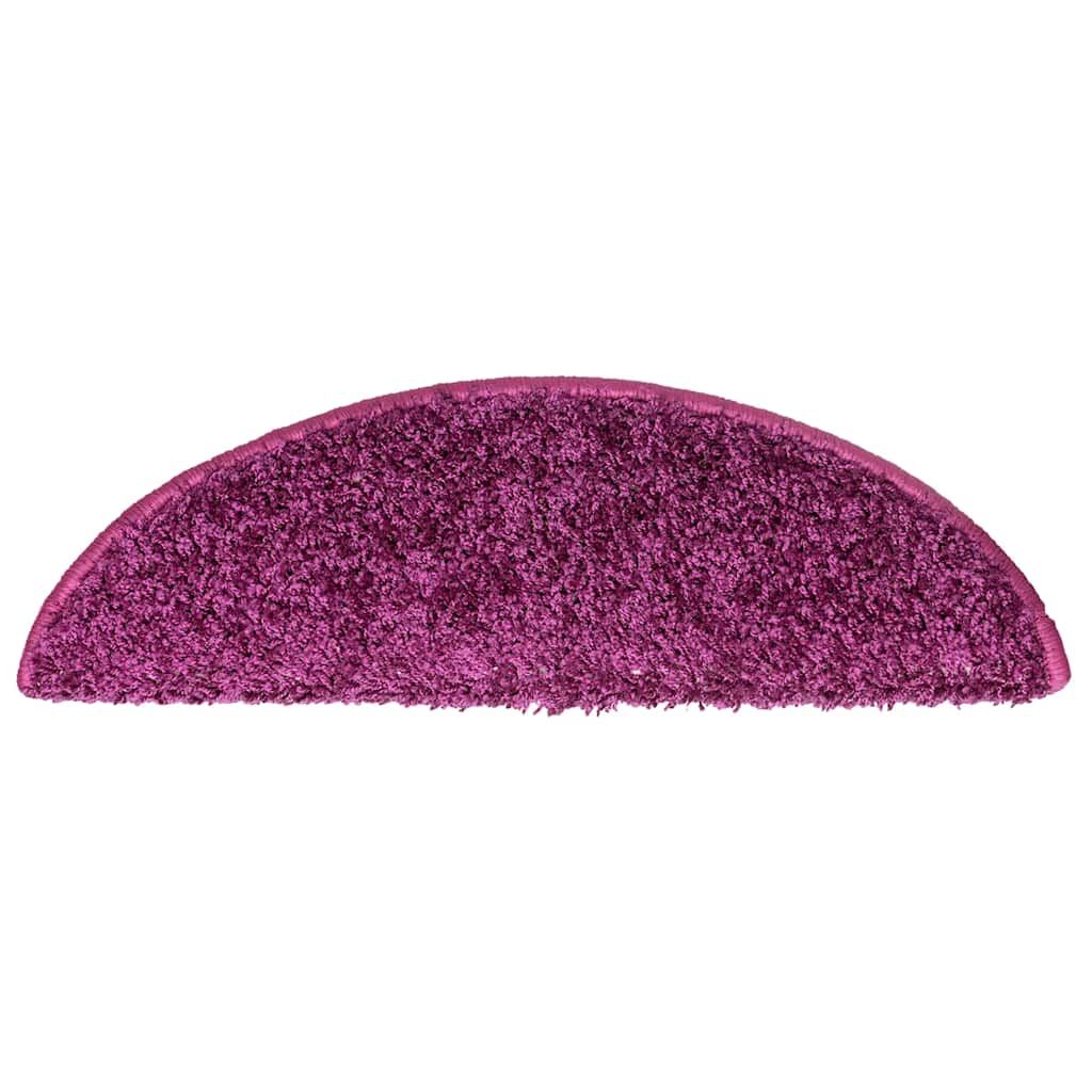 Stufenmatten 15 Stk. 56x17x3 cm Violett Halbrund