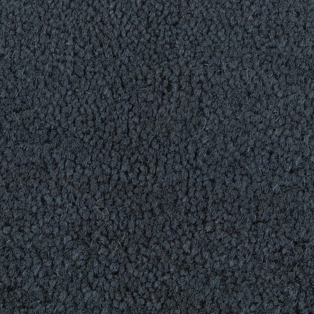 Fußmatte Dunkelgrau Halbrund 40x60 cm Kokosfaser Getuftet