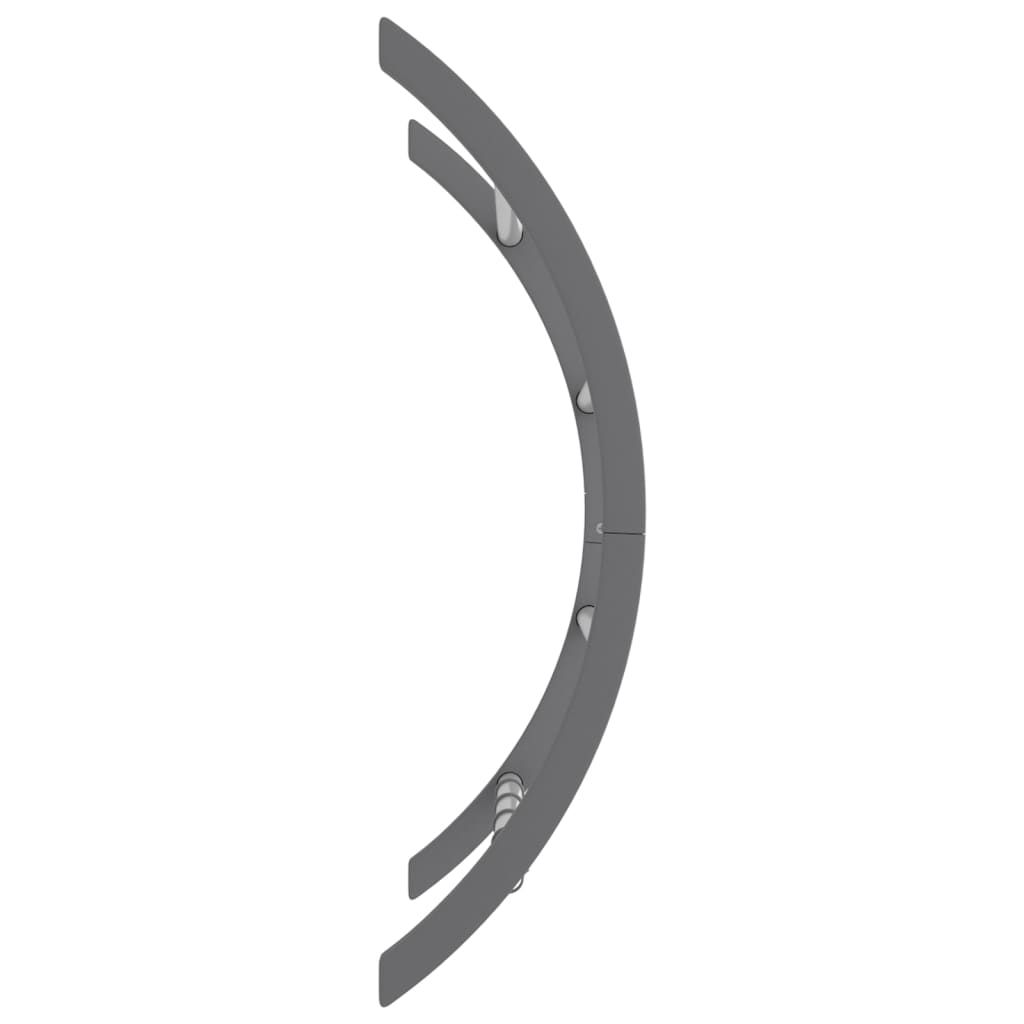 Handtuchhalter mit Haken Silbern 56x16x72 cm Aluminium