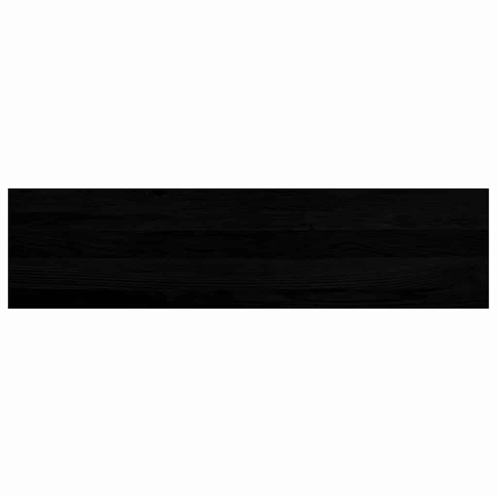 Treppenstufen 4 Stk. Braun-Schwarz 100x30x2 cm Massivholz Eiche