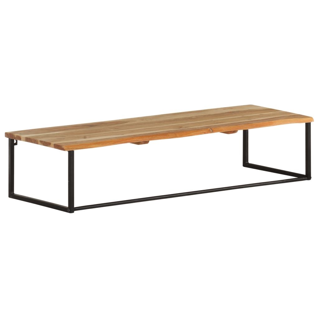 Garderobe mit Naturkante 100x35x22 cm Massivholz Akazie