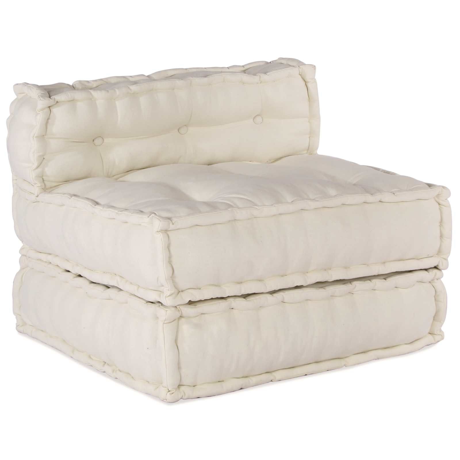 Modulare Sofagarnitur 4 pcs Creme Stoff