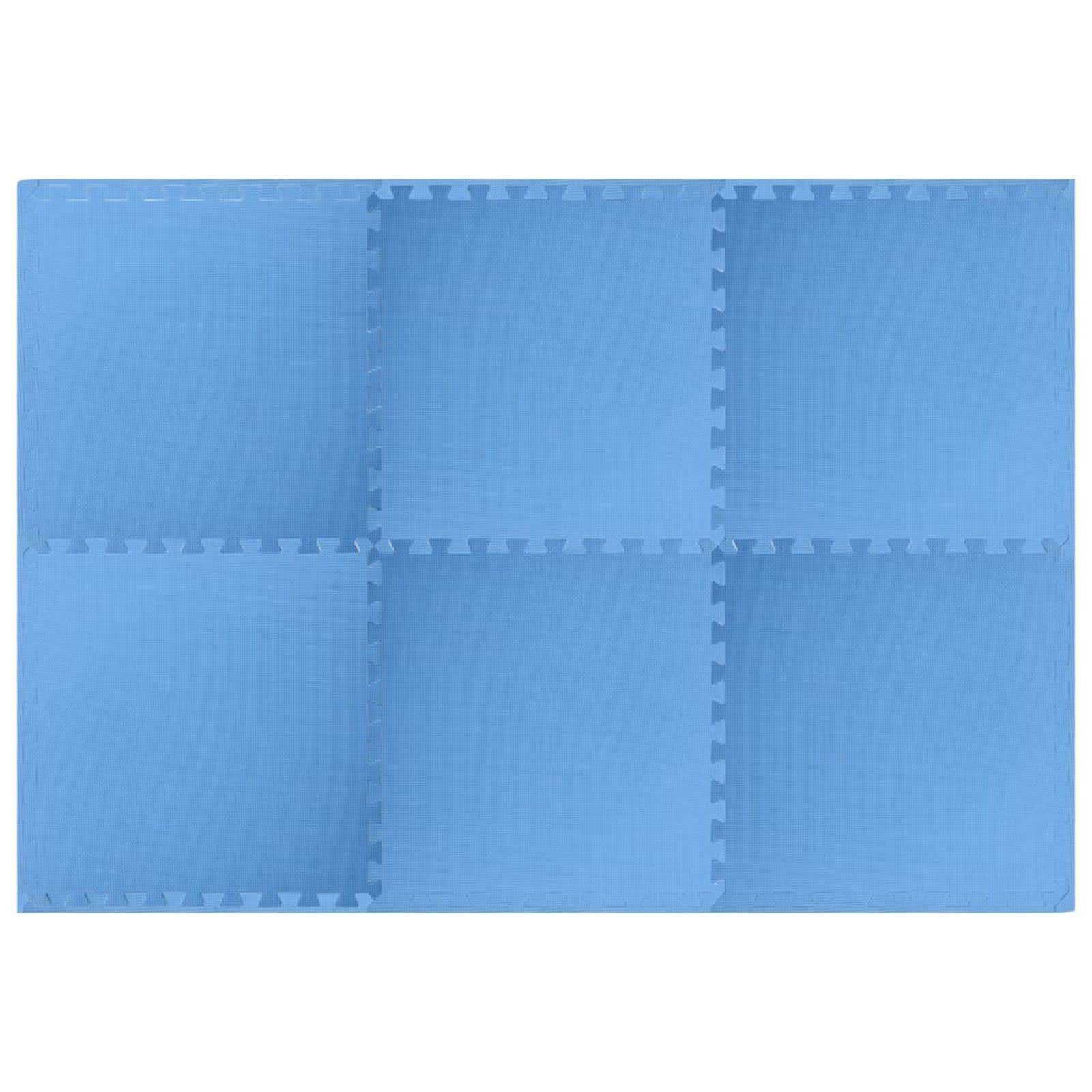 Pool Bodenschutzmatte 6 stk. Blau 2,16 ㎡ EVA-Schaum
