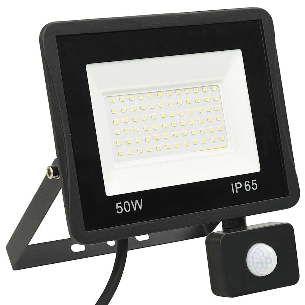 LED-Fluter mit Sensor 50 W Kaltweiß