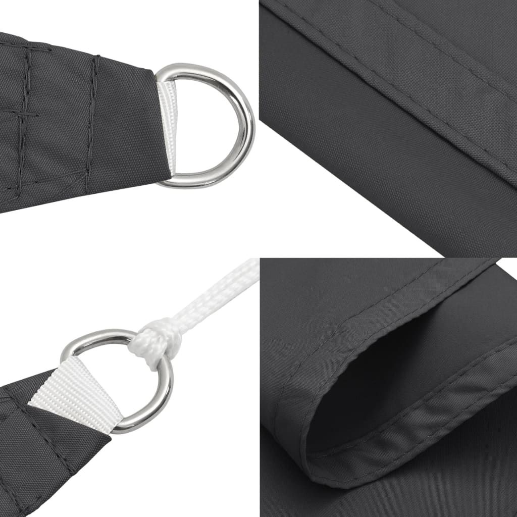 Sonnensegel Oxford-Gewebe Quadratisch 6x6 m Anthrazit