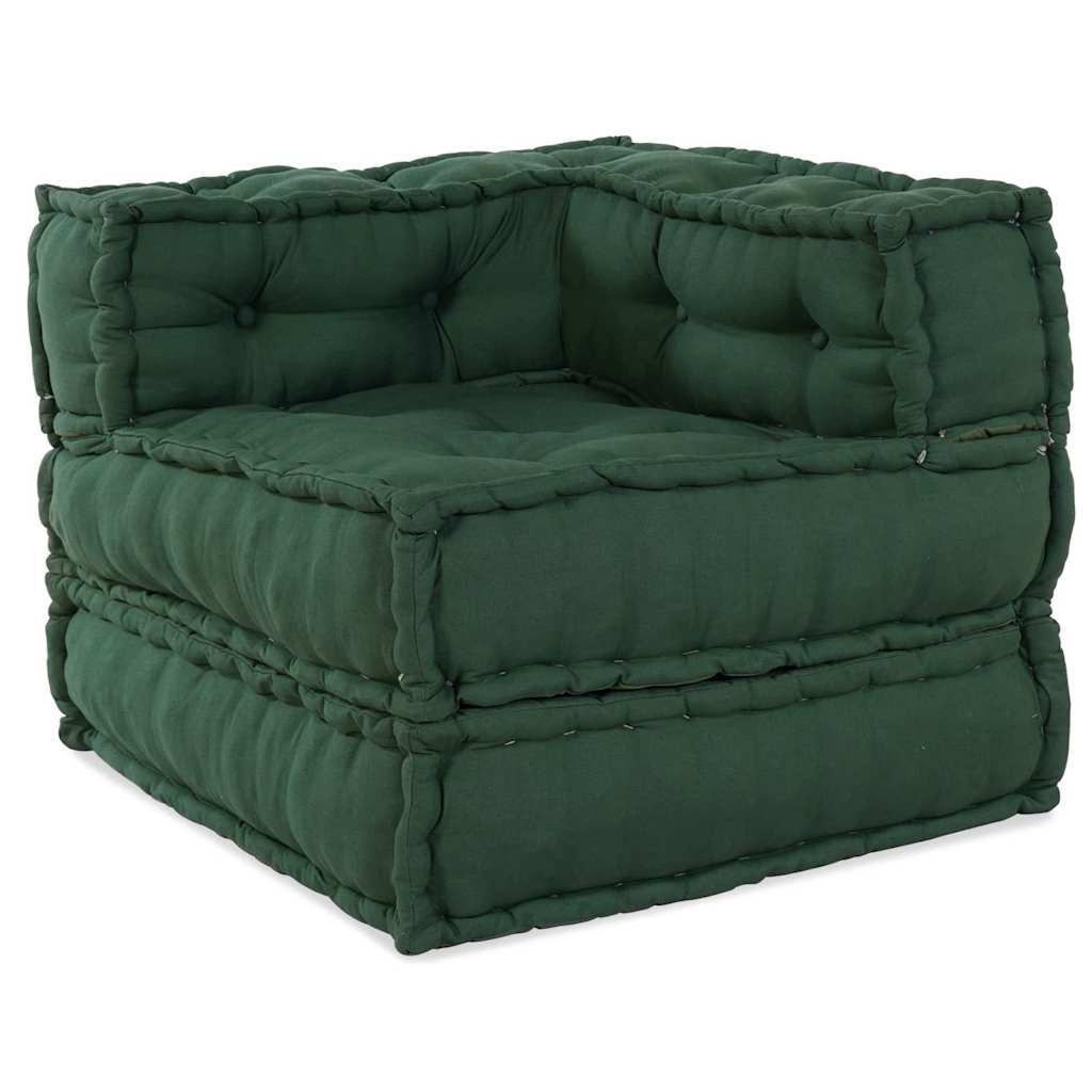 Modulare Sofagarnitur 3 pcs Grün Stoff