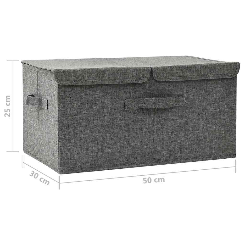 Lagerboxen Vliesstoff 2 fächer Anthrazit