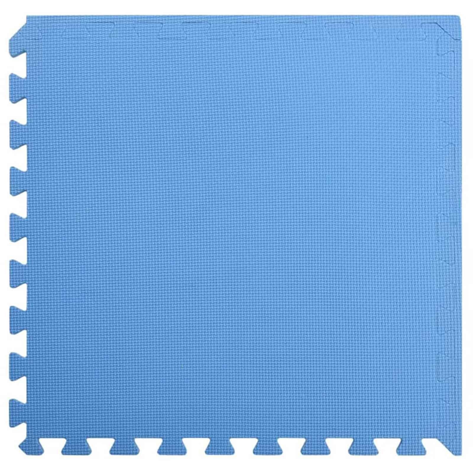 Pool Bodenschutzmatte 24 stk. Blau 8,64 ㎡ EVA-Schaum