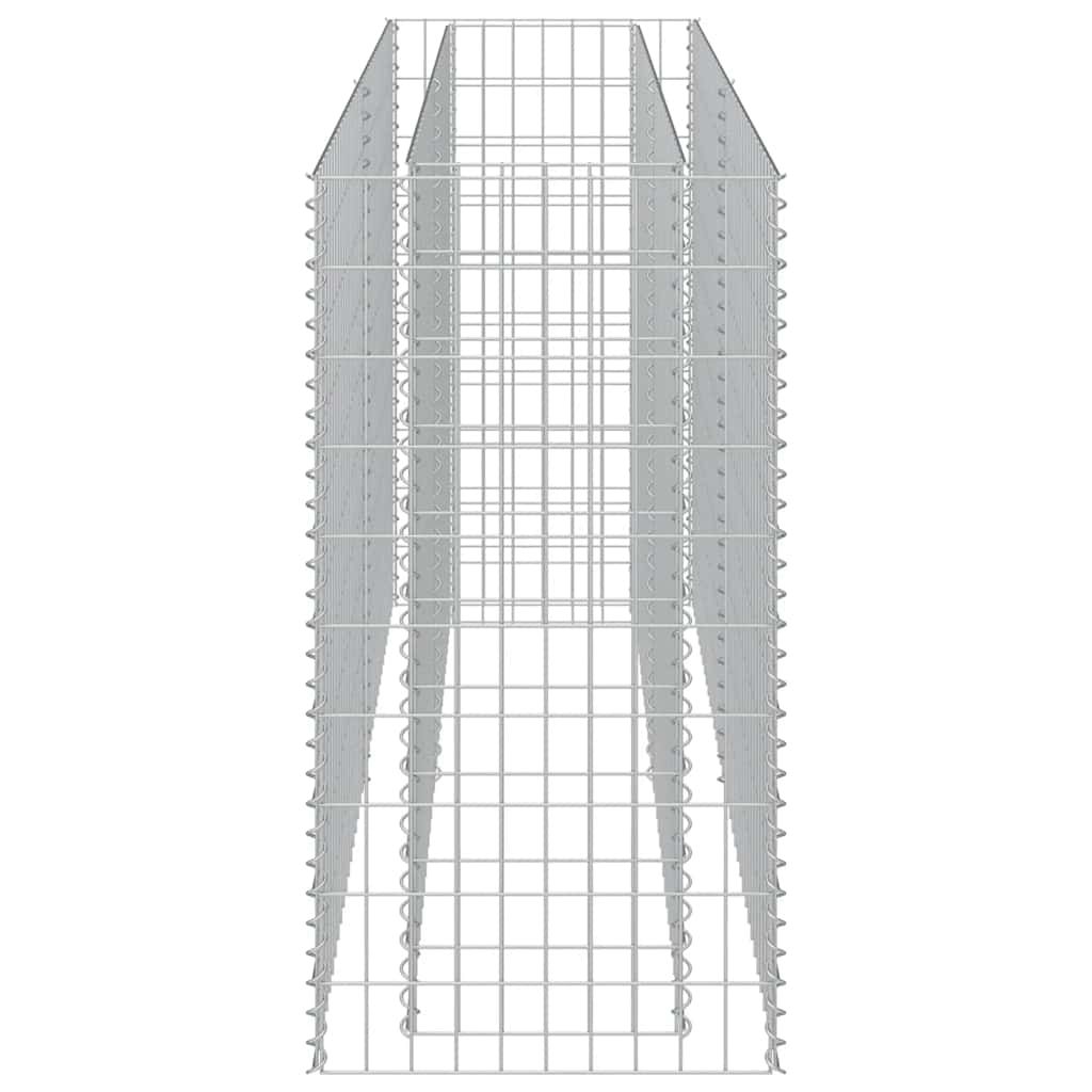 Gabionen-Hochbeet Verzinkter Stahl 180×50×100 cm