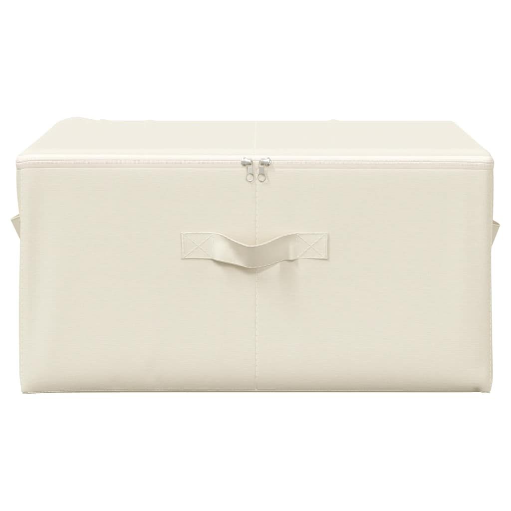 Aufbewahrungsboxen 2 Stk. Stoff 43x34x23 cm Creme