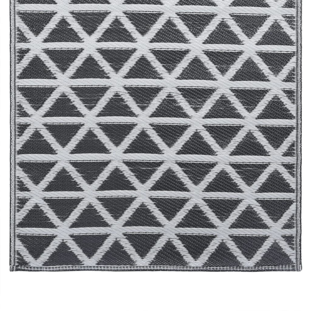 Outdoor-Teppich ARAKIL Schwarz 120x180 cm PP