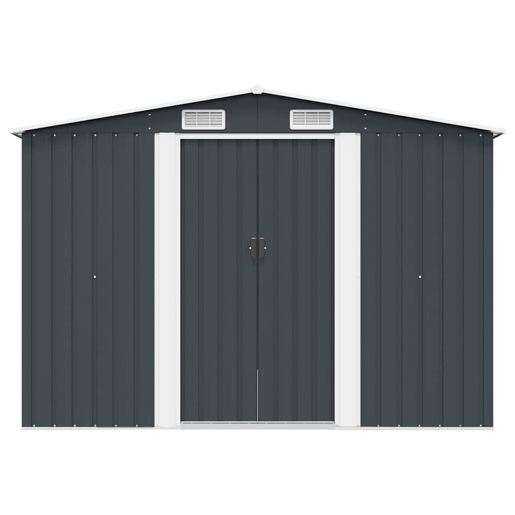Gerätehaus 257x298x178 cm Metall Anthrazit
