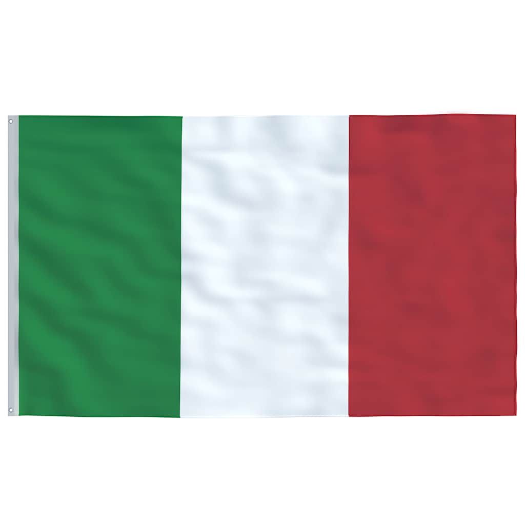 Flagge Italiens mit Mast 5,5 m Aluminium
