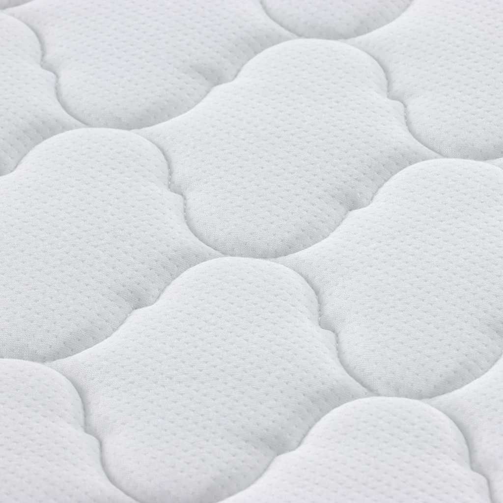 Kokosnuss Topper Weiß 90 x 200 cm Jacquard-Stoff