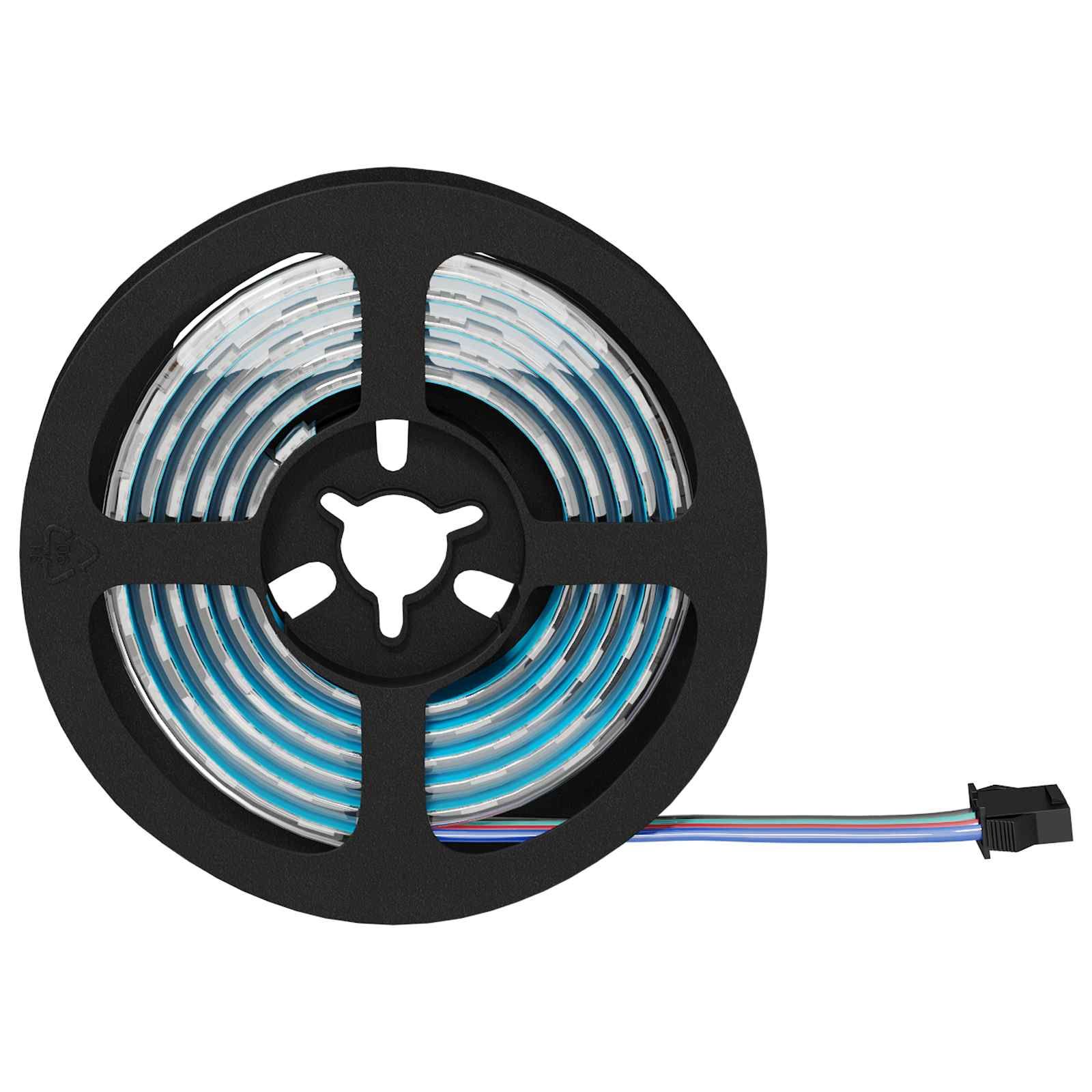LED-Streifen 2 stk. Schwarz und Transparent
