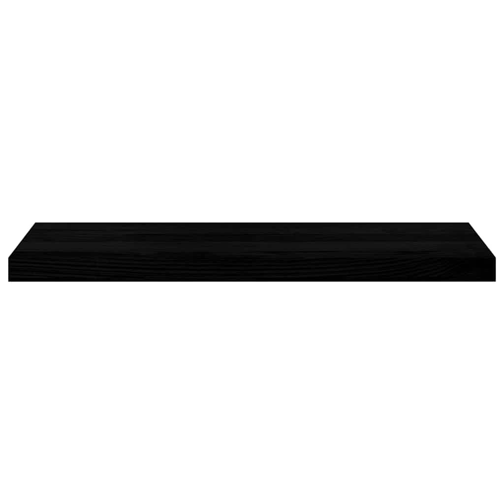 Treppenstufen 4 Stk. Braun-Schwarz 80x25x2 cm Massivholz Eiche