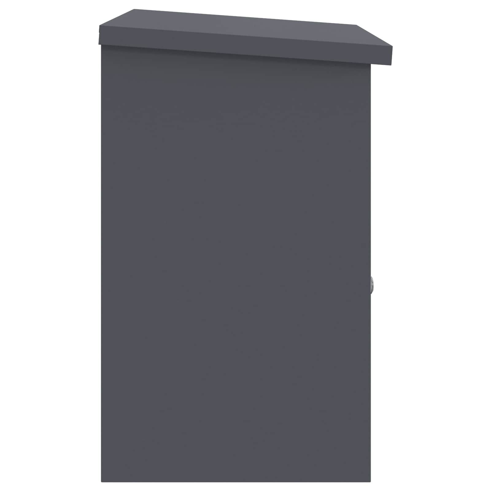 Paketdrop-Box mit Speicher Anthrazit 47,5 x 38 x 59 cm Stahl