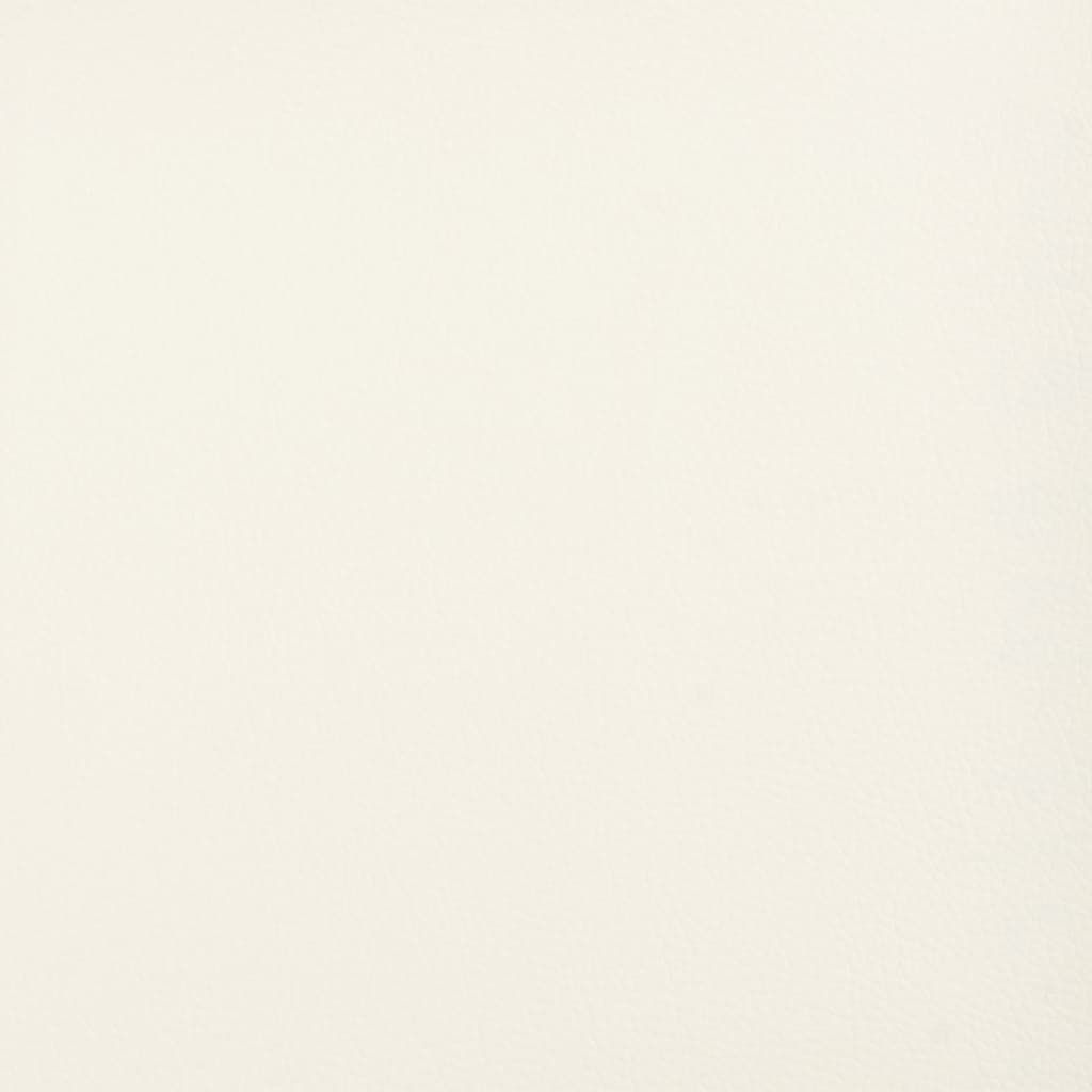 Zierkissen 2 Stk. Creme 40x40 cm Kunstleder