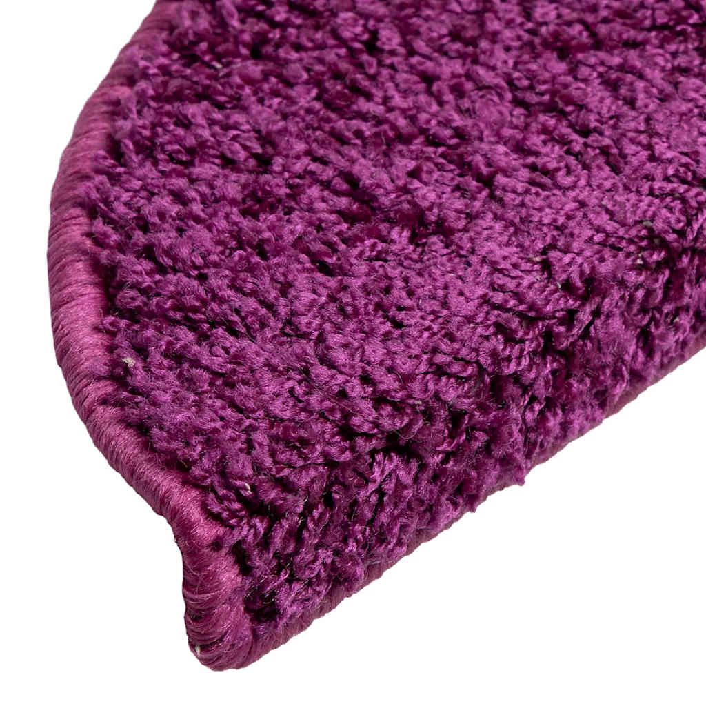 Stufenmatten 15 Stk. 56x17x3 cm Violett Halbrund
