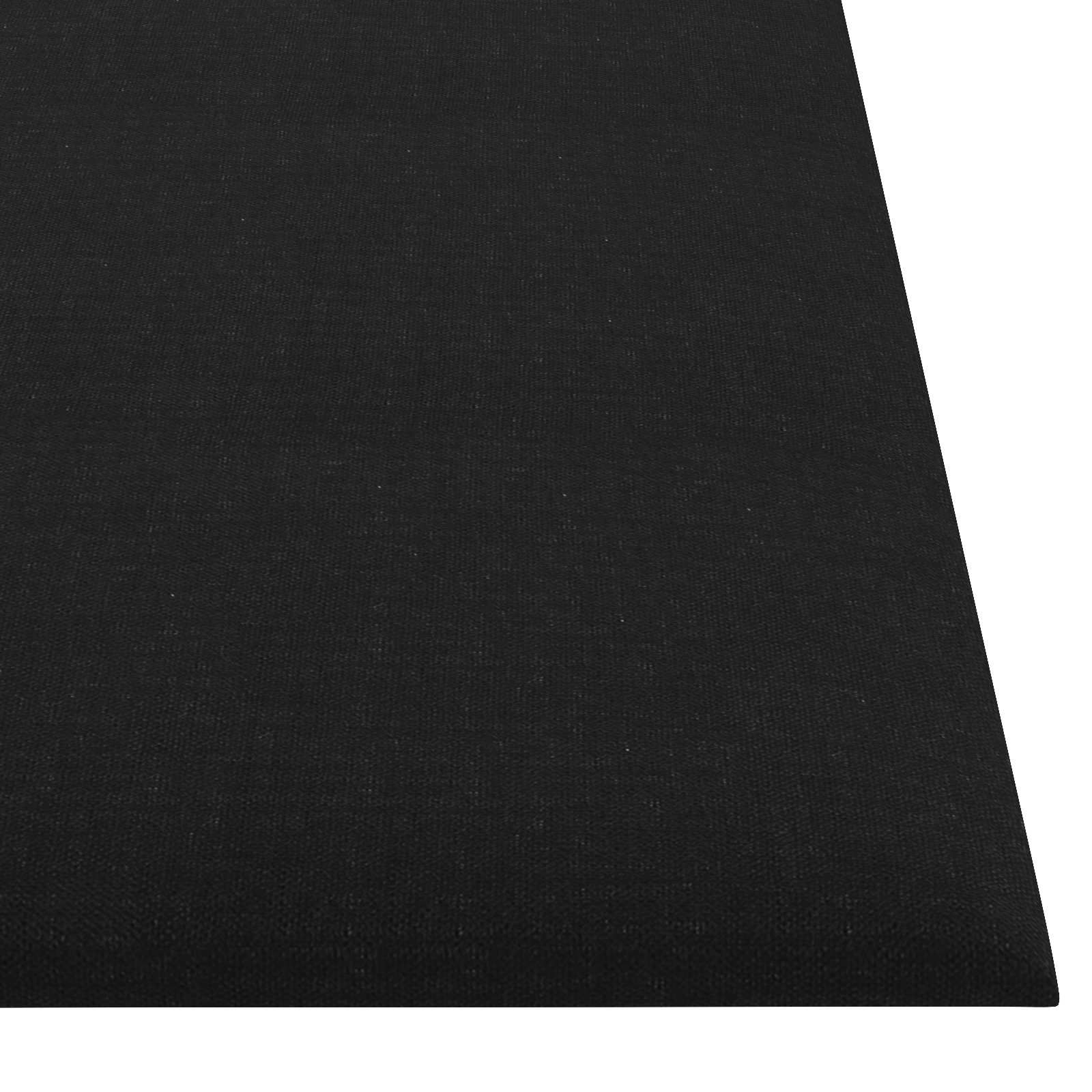 Wandkopfteilen 12 pcs Schwarz 30 x 30 cm Stoff