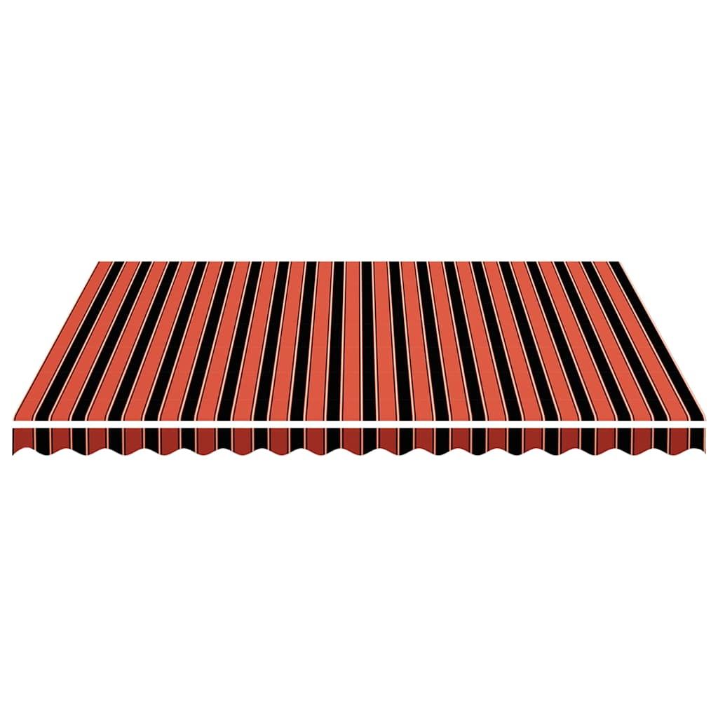 Ersatzstoff für Markise Orange und Braun 400x350 cm Polyester