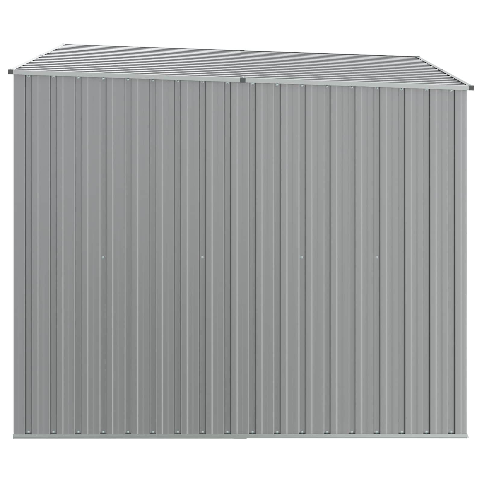 Gerätehaus Grau 195x198x159 cm Verzinkter Stahl