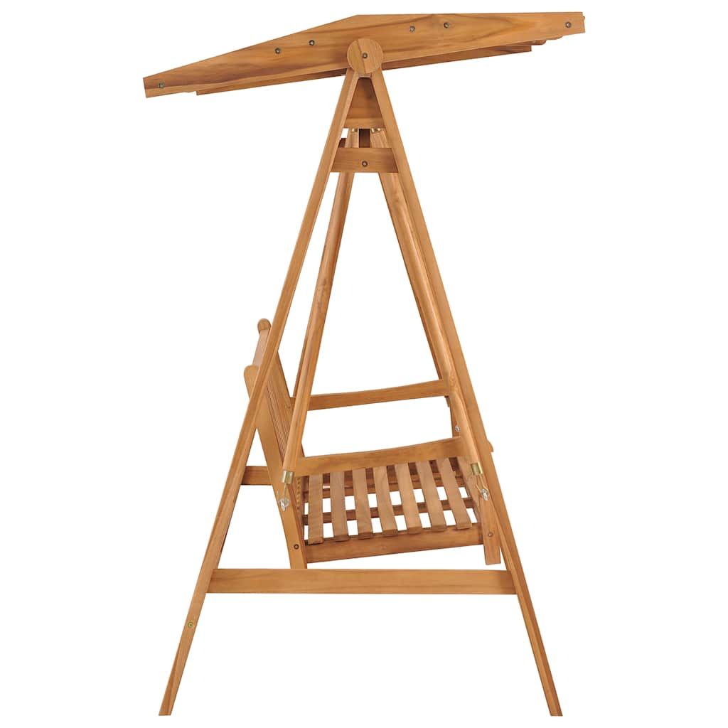 Hollywoodschaukel 174 cm Massivholz Teak
