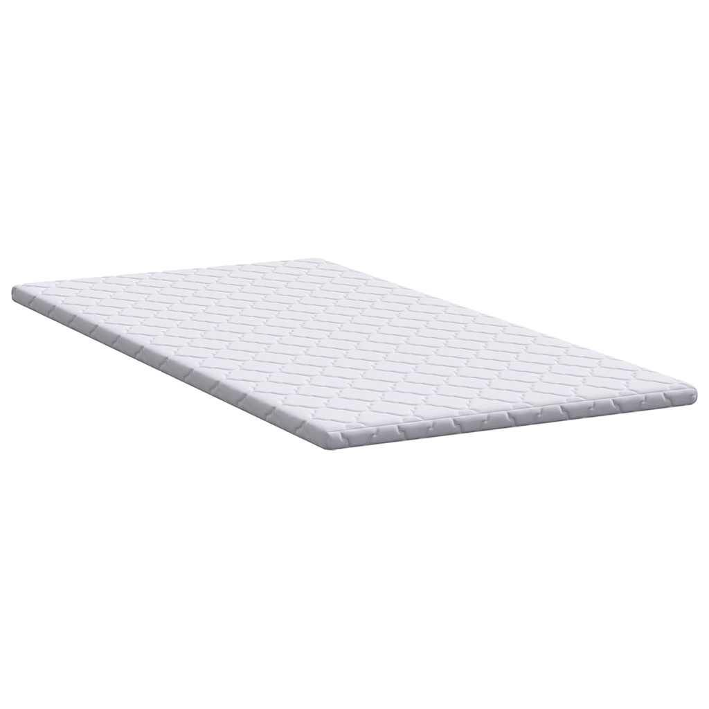 Kokosnuss Topper Weiß 90 x 200 cm Jacquard-Stoff