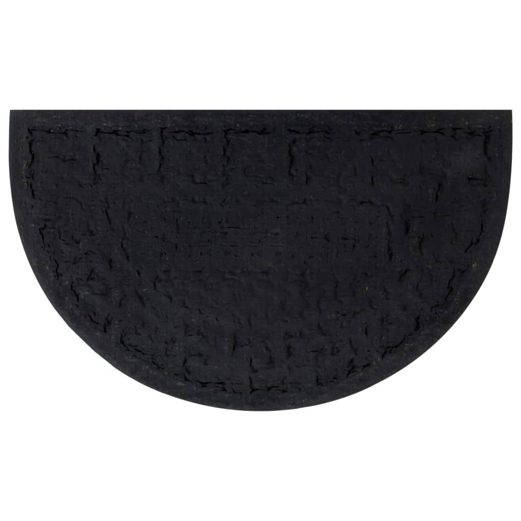 Fußmatte Halbrund 45x75 cm Gummi und Kokosfaser