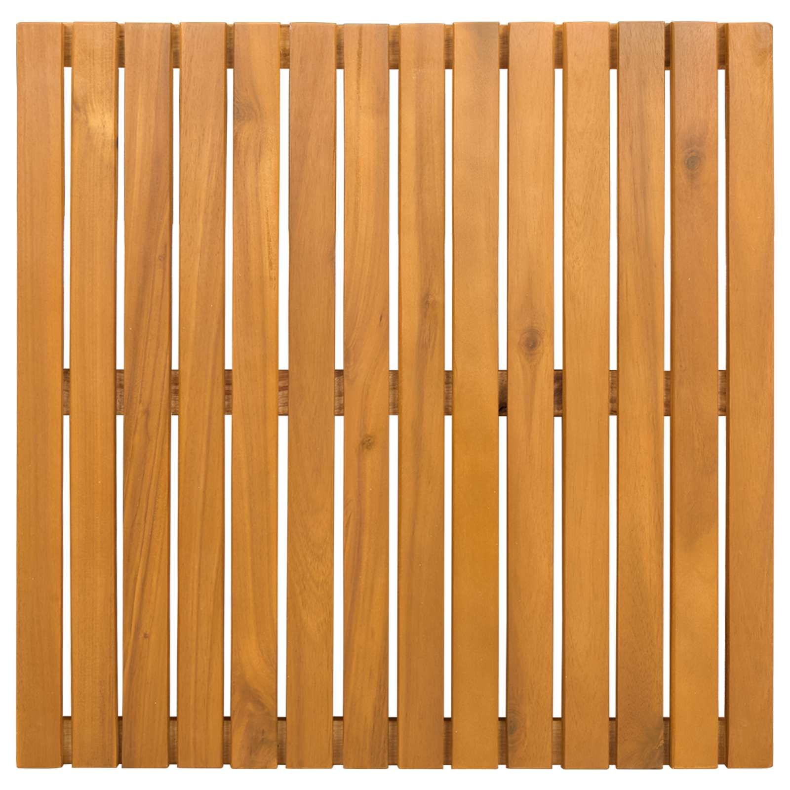 Badematte Uni Braun 50 x 50 cm Holz