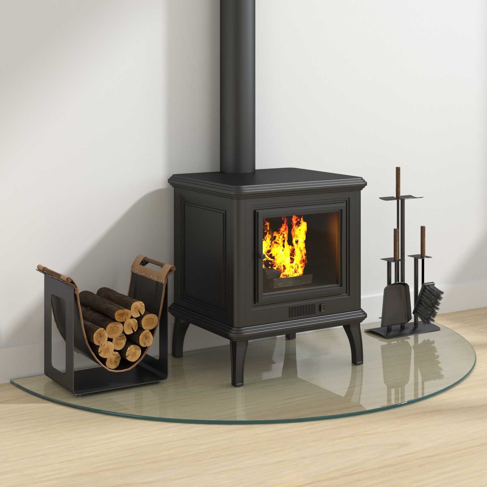 Feuerstelle Glasplatte Transparent 1200 x 600 mm Glas