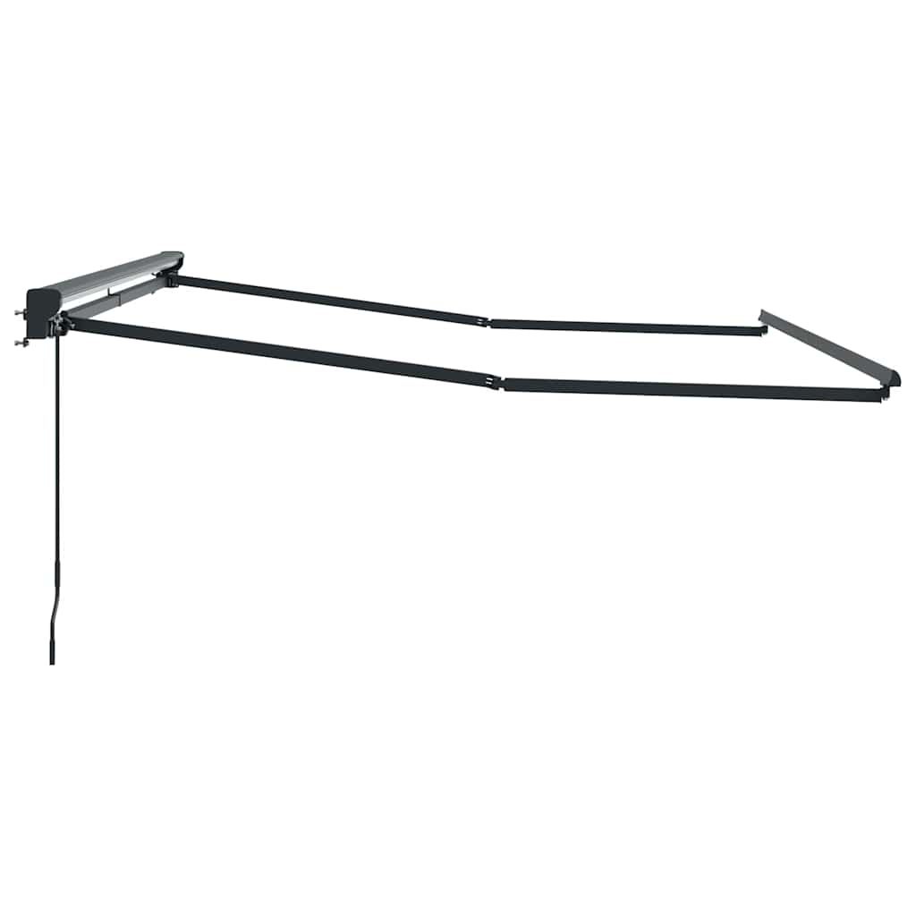 Markisenrahmen Verstellbar Anthrazit 3 x 2,5 m Stahl
