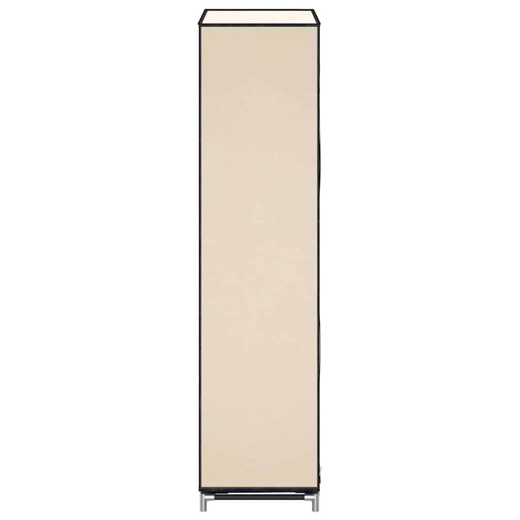 Schuhschrank mit Abdeckung Cremeweiß 58 x 28 x 106 cm Stoff